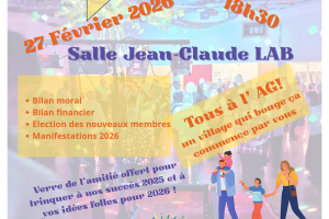 Assemblée générale du comité des fêtes